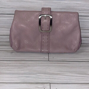 Cole Haan Black Pebble Leather Clutch/Cosmetics Bag